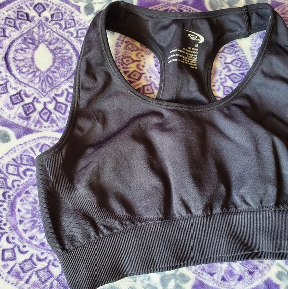 Black Sports Bra - Picture 3 of 5